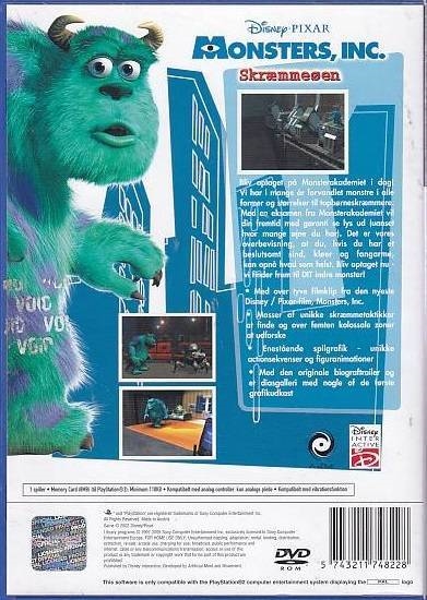 Monsters Inc. Skræmmeøen - PS2 (Genbrug)